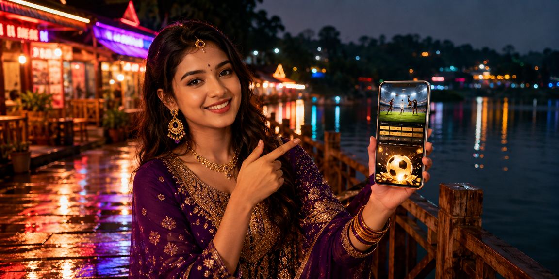 বান্দরবানে রাতের বাজারে স্পোর্টস বেটিং বিশ্লেষণ করছেন একজন ব্যবহারকারী